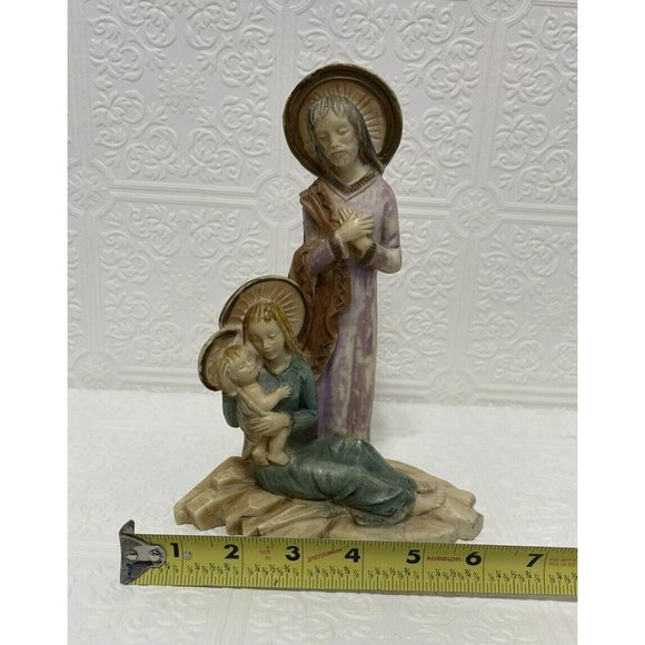 Italy Depose Faro Holy Family Figure - Mary Jesus Joseph 8-5/8" Vintage - Picture 3 of 11
